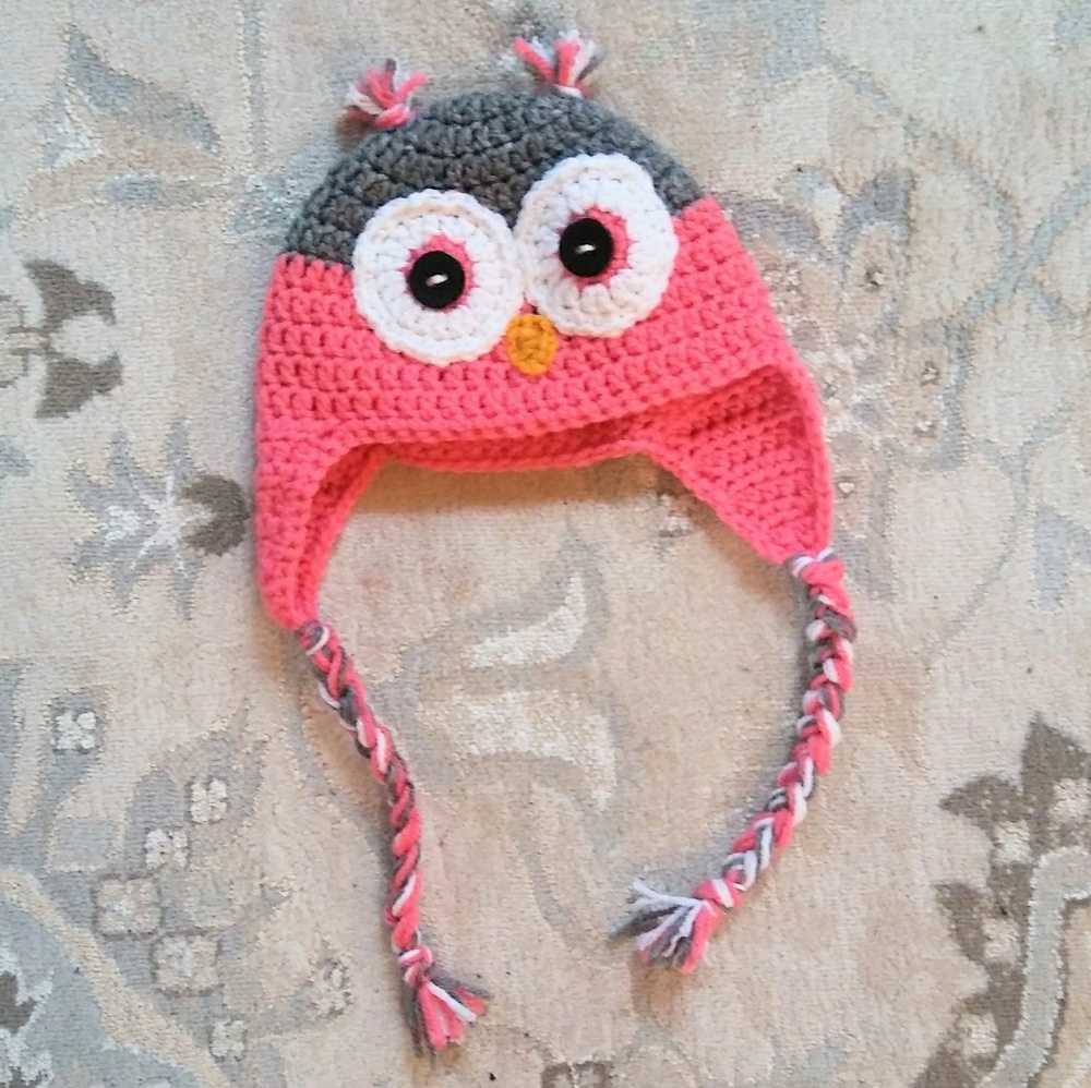 Owl Beanie with Ear Flaps